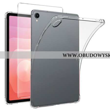 Etui Samsung Galaxy Tab S11 Przezroczysty Z Hartowanym Szkłem Ochronnym Na Ekran