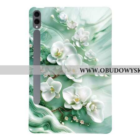 Etui Samsung Galaxy Tab S11 Ultra Kwiaty Jadeitu