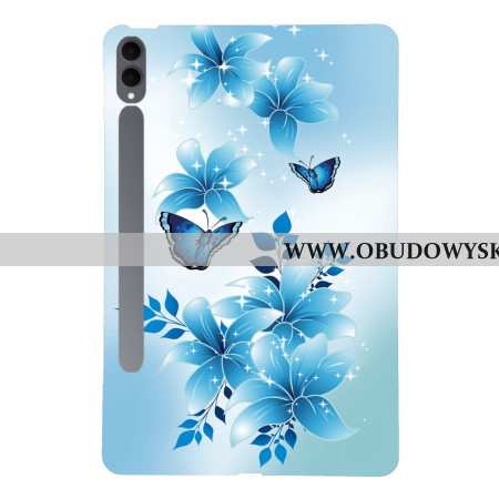 Etui Samsung Galaxy Tab S11 Ultra Niebieskie Motyle