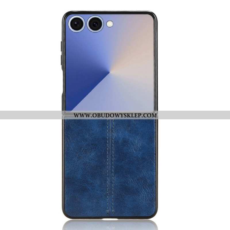 Etui Samsung Galaxy Z Flip 7 Efekt Przeszytej Skóry