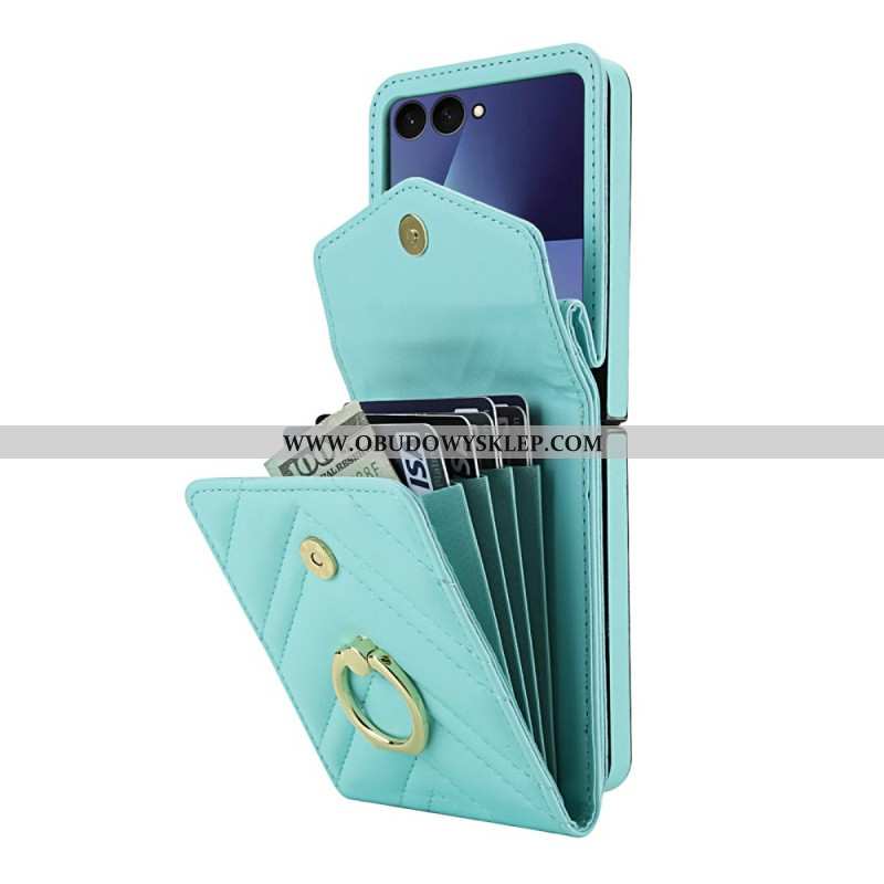 Etui Samsung Galaxy Z Flip 7 Etui Na Karty I Pasek Blokujący Rfid Etui Ochronne