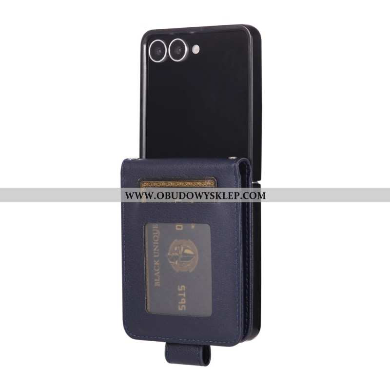 Etui Samsung Galaxy Z Flip 7 Etui Na Telefon Etui Na Karty Ze Sztucznej Skóry