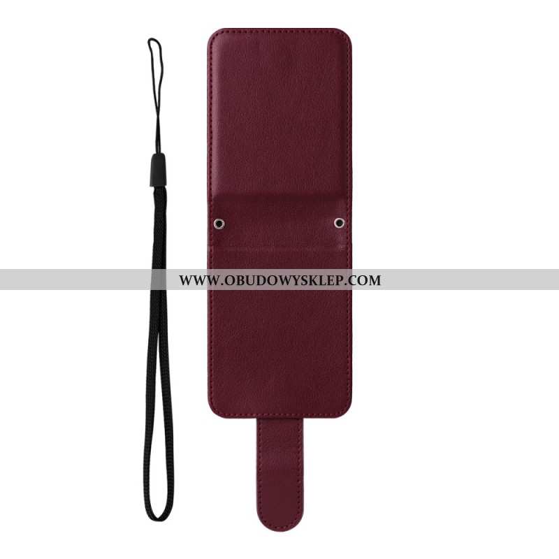 Etui Samsung Galaxy Z Flip 7 Fe Etui Na Karty Z Efektem Skóry