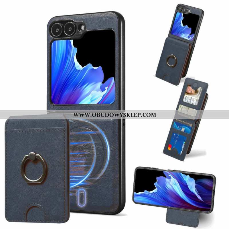 Etui Samsung Galaxy Z Flip 7 Fe Magnetyczna Z Odpinanym Uchwytem Na Karty