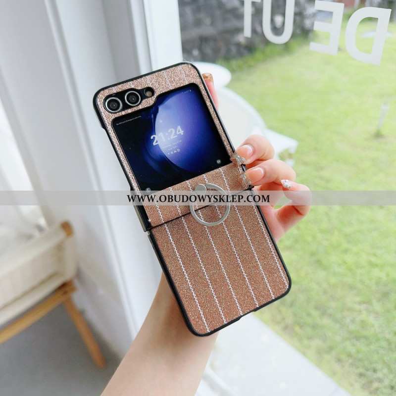 Etui Samsung Galaxy Z Flip 7 Fe Pierścień W Paski