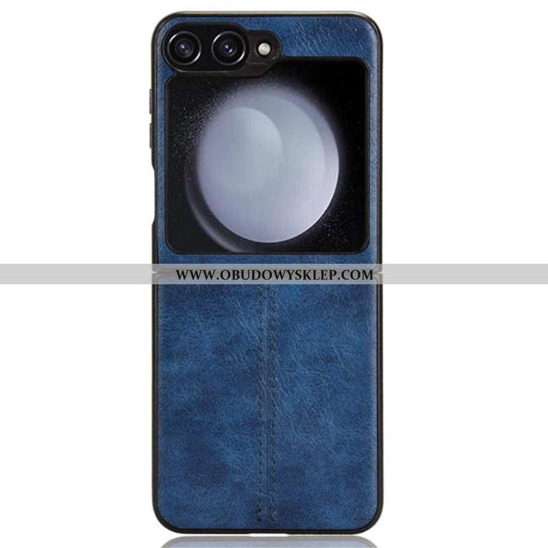 Etui Samsung Galaxy Z Flip 7 Fe Przeszycia Ze Sztucznej Skóry