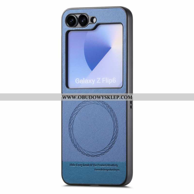 Etui Samsung Galaxy Z Flip 7 Fe Tekstura Dżinsu Kompatybilna Z Magsafe