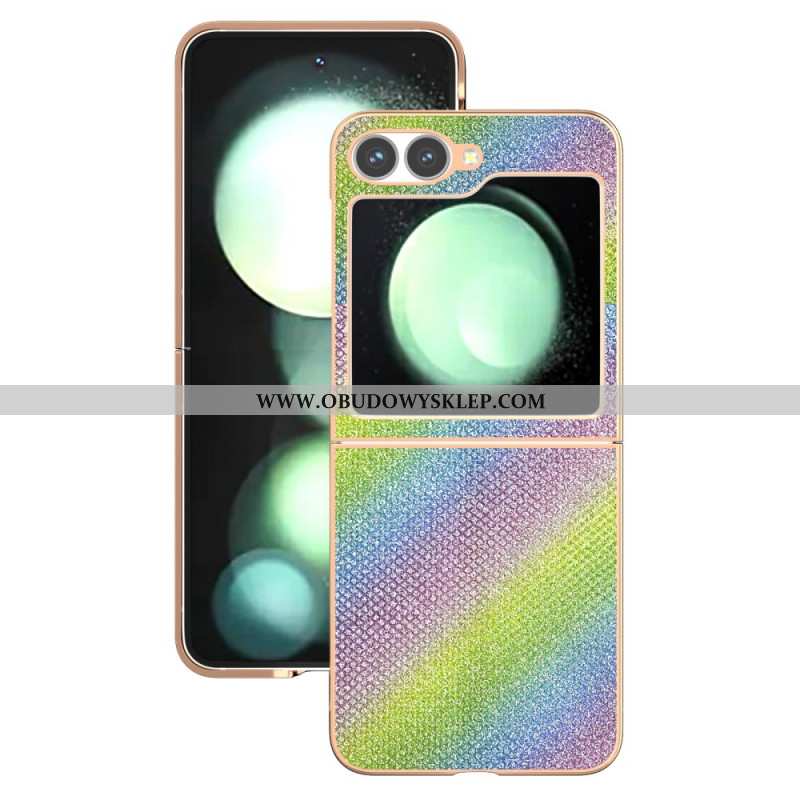 Etui Samsung Galaxy Z Flip 7 Fe Tekstura Kryształków Górskich