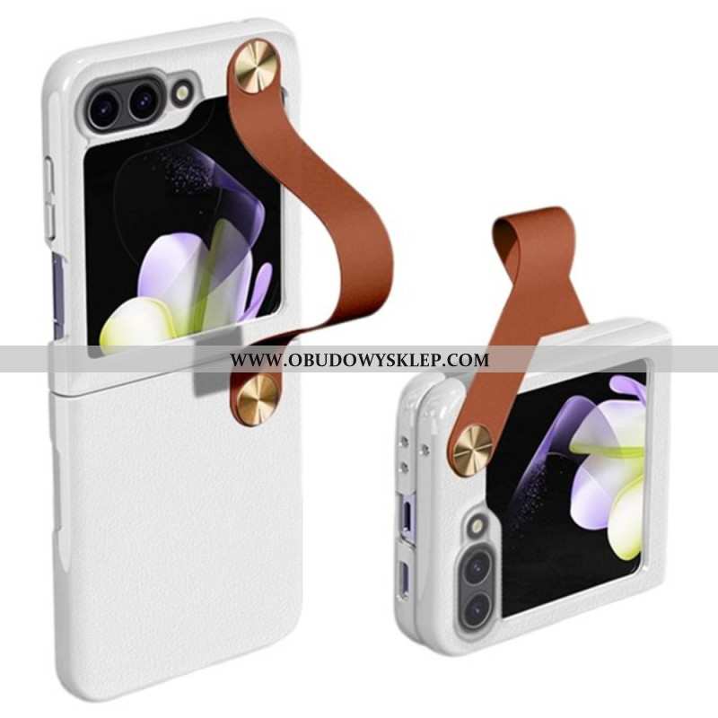 Etui Samsung Galaxy Z Flip 7 Fe Ultracienki Pasek Ze Skóry Gkk