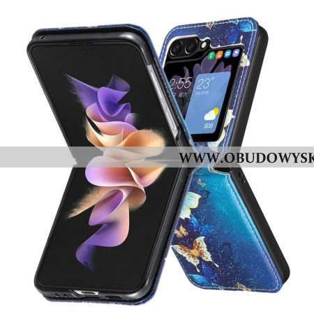 Etui Samsung Galaxy Z Flip 7 Fe Złote Motyle Etui Ochronne