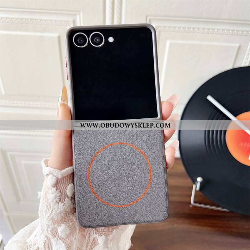 Etui Samsung Galaxy Z Flip 7 Kompatybilny Z Magsafe Orange Ring