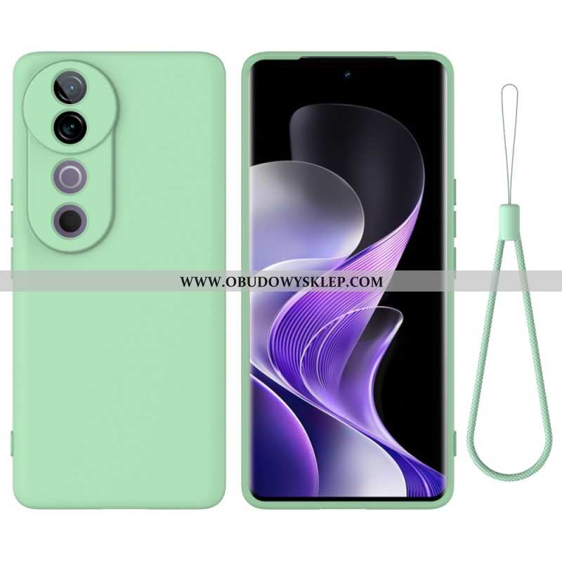 Etui Vivo V40 5g Pasek Z Płynnego Silikonu Etui Ochronne