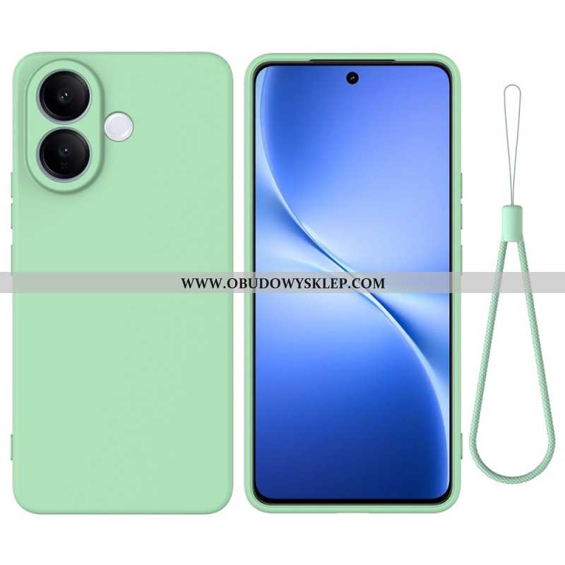 Etui Vivo V60 Lite Pasek Z Płynnego Silikonu Etui Ochronne