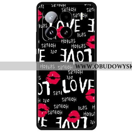 Etui Xiaomi 15 Pro CZerwony Usta Etui Ochronne