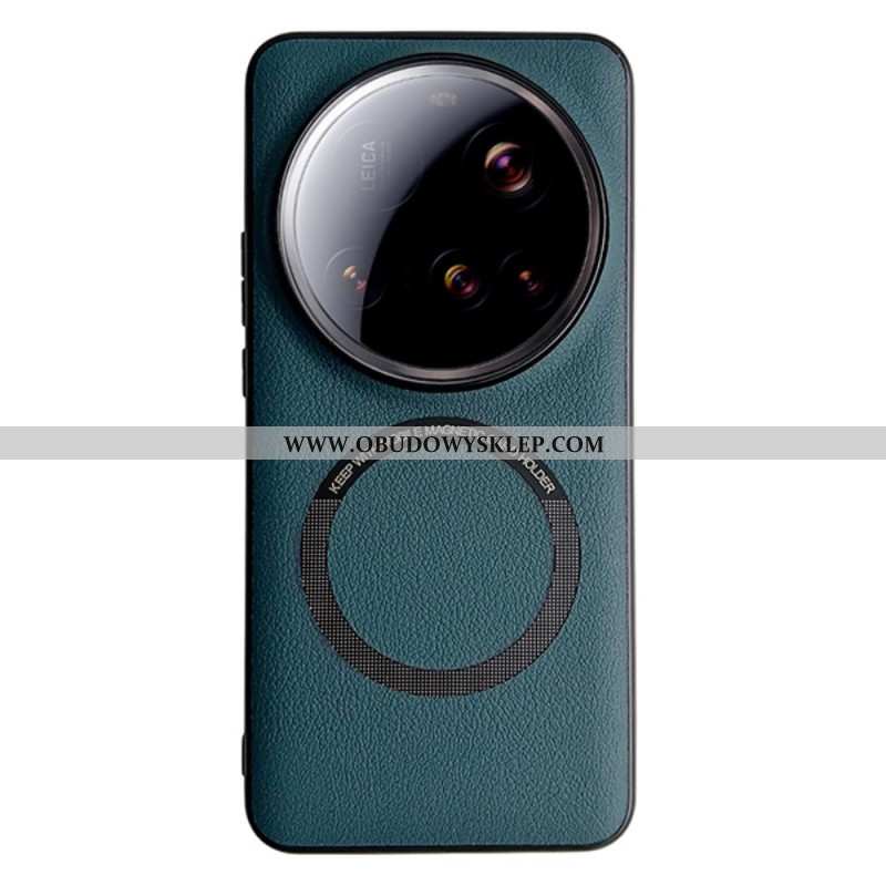 Etui Xiaomi 15 Ultra Kompatybilny Z Magsafe Leather Effect Etui Ochronne