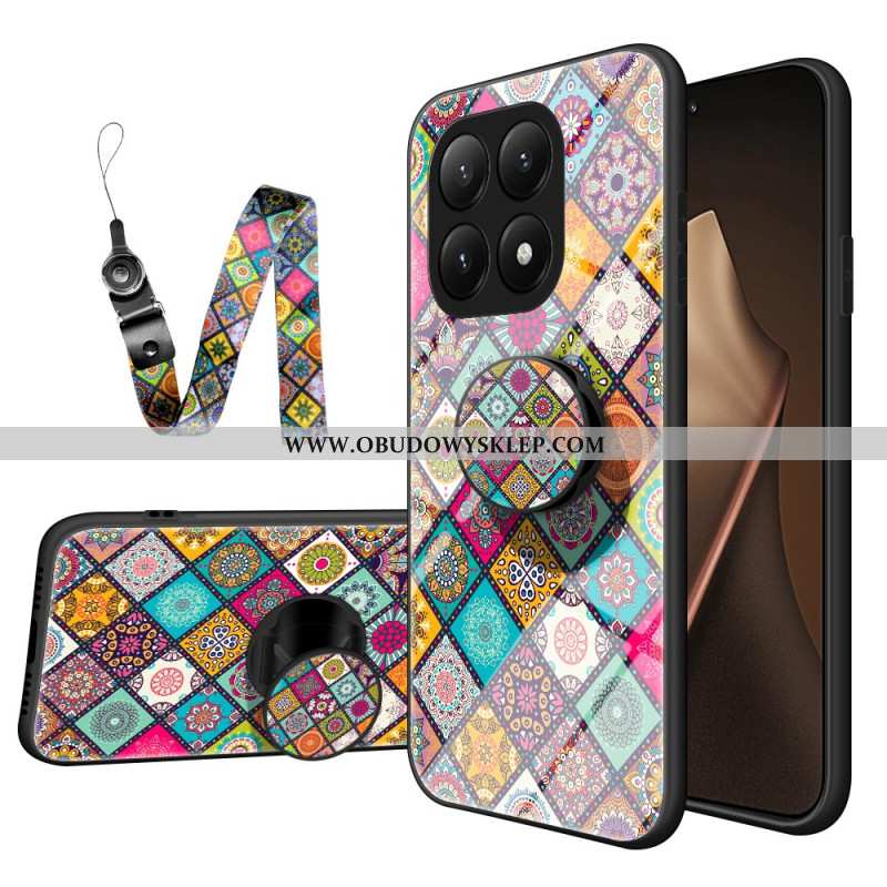 Etui Xiaomi 15t Pro Podkładka Patchworkowa I Wstążka Etui Ochronne