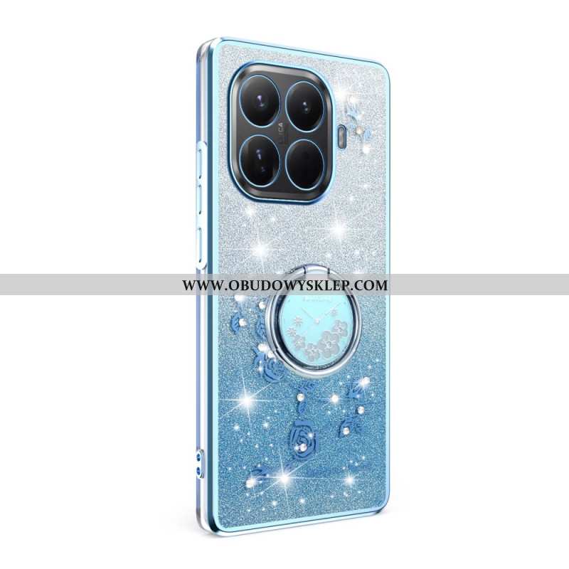 Etui Xiaomi 15t Pro Uchwyt Na Pierścionek Z Kryształkami Kadem