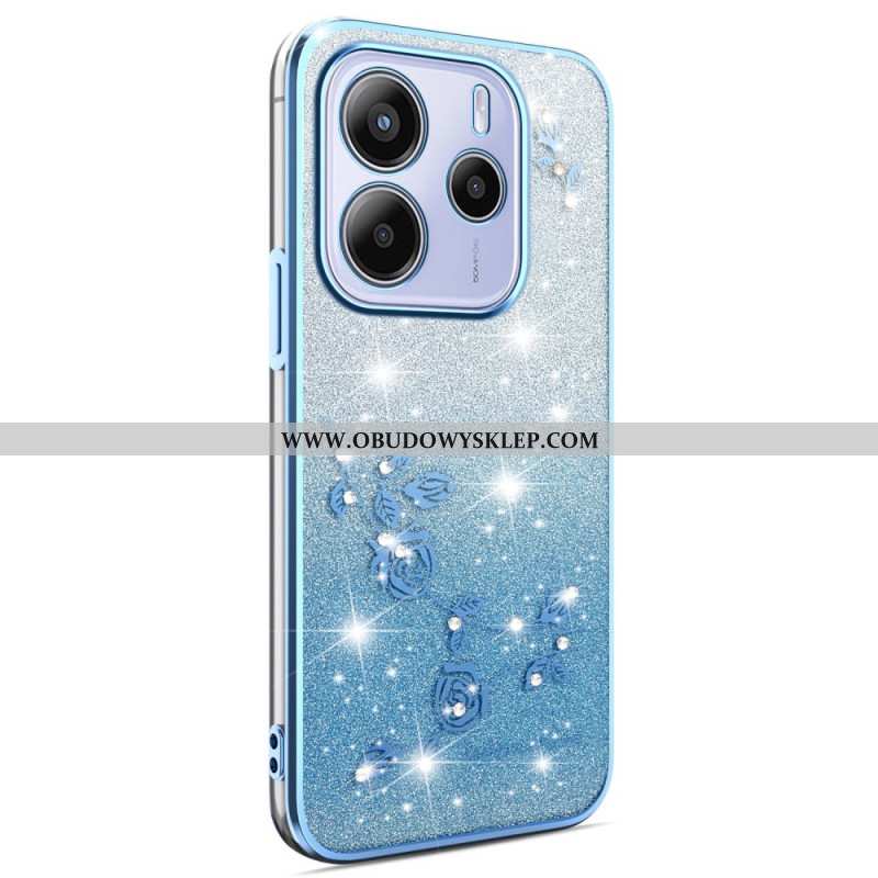 Etui Xiaomi Redmi Note 14 4g Brokatowe Kwiaty W Odcieniu Gradientu