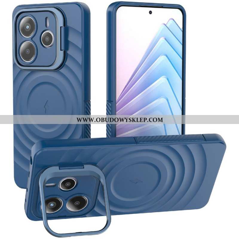 Etui Xiaomi Redmi Note 14 5g Kompatybilny Z Magsafe Z Falistym Wzorem Etui Ochronne