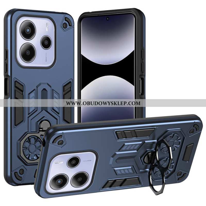 Etui Xiaomi Redmi Note 14 5g Metalowy Uchwyt Na Pierścionek Z Efektem Metalu