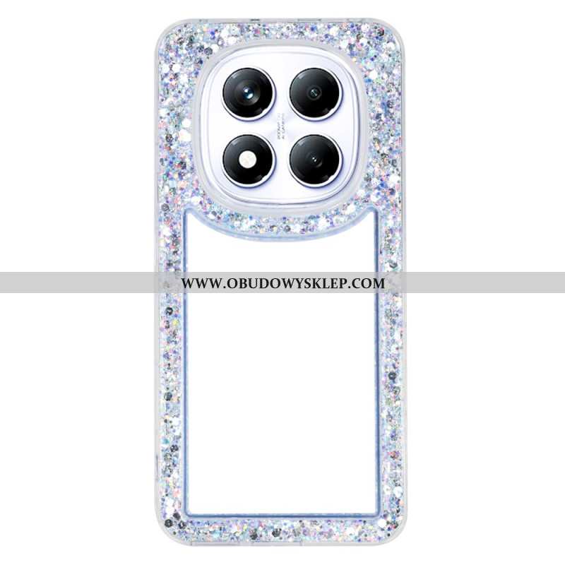 Etui Xiaomi Redmi Note 14 Pro 4g Przezroczysta Z Brokatowymi Krawędziami