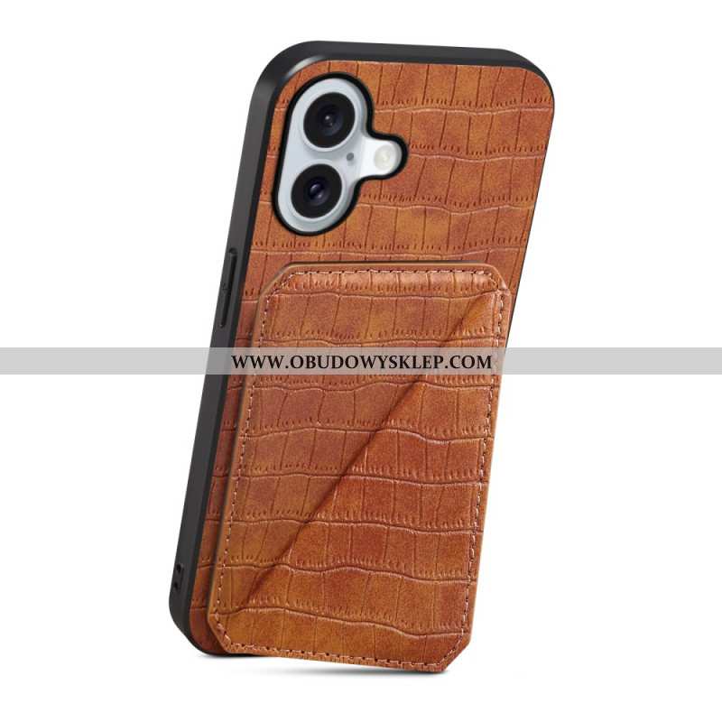 Etui iPhone 17 Etui Na Karty Z Efektem Krokodyla Etui Ochronne