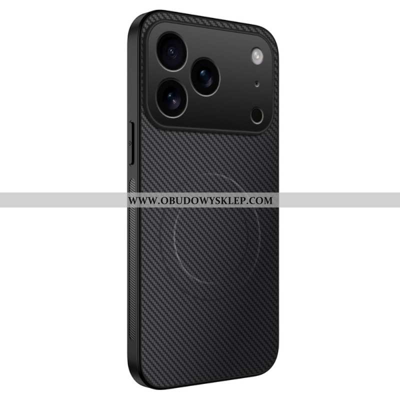 Etui iPhone 17 Pro Kompatybilny Z Magsafe Włókno Węglowe Etui Ochronne
