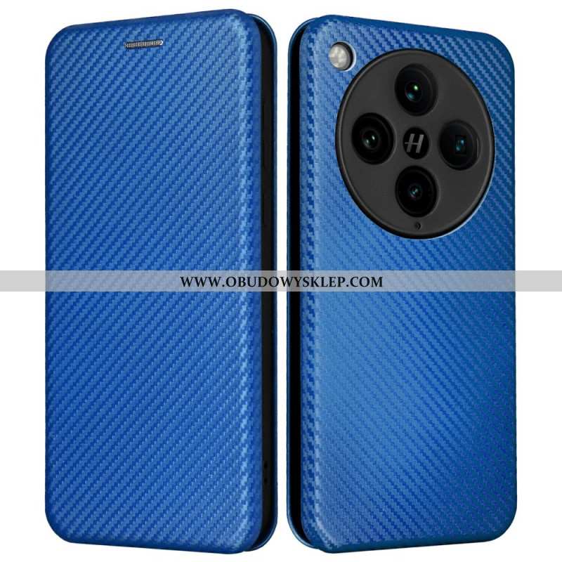 Flip Kotelot Do Oppo Find X8 Pro Włókno Węglowe