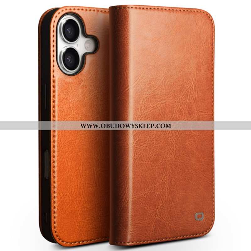 Flip Kotelot Do iPhone 17 Skórzany Portfel Qialino