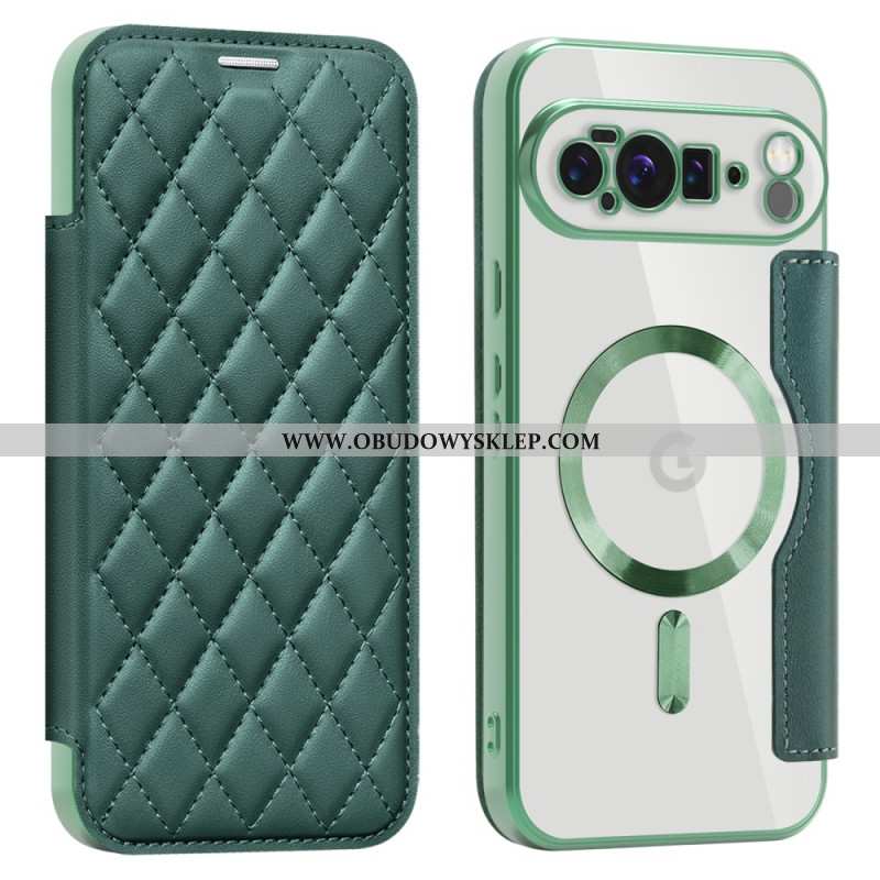 Flip Kotelot Google Pixel 10 Pro Xl Pikowane Kompatybilne Z Magsafe Etui Ochronne