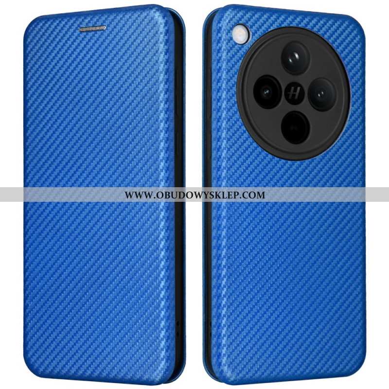 Flip Kotelot Oppo Find X8 Włókno Węglowe Etui Ochronne