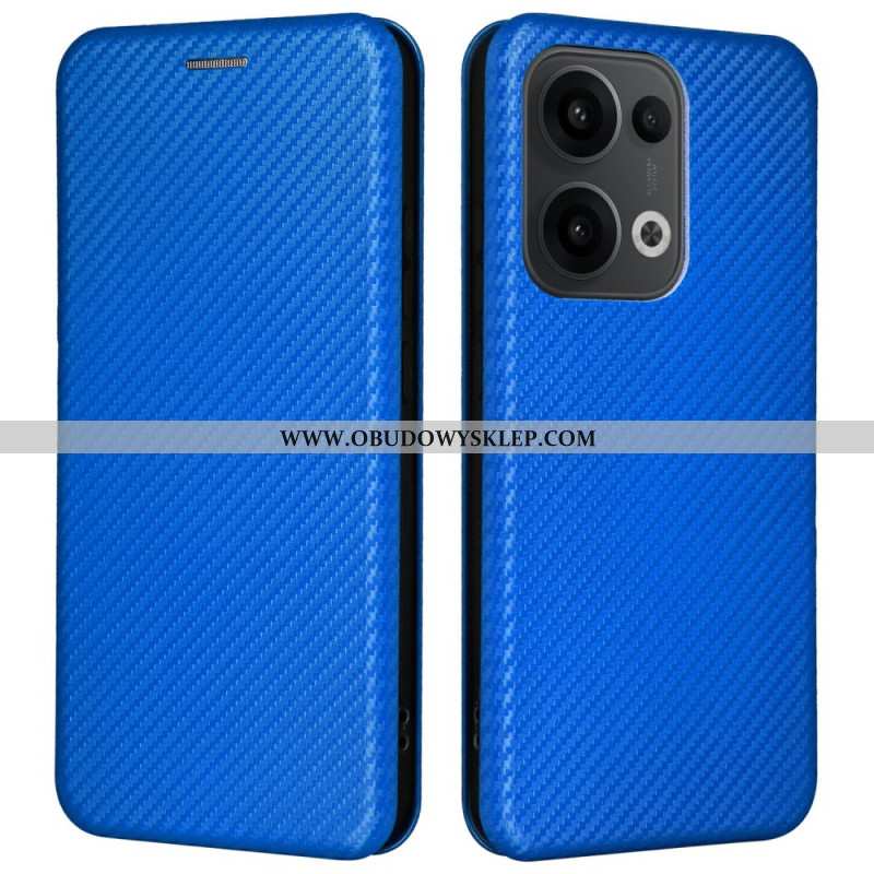 Flip Kotelot Oppo Reno 13 5g Włókno Węglowe Etui Ochronne