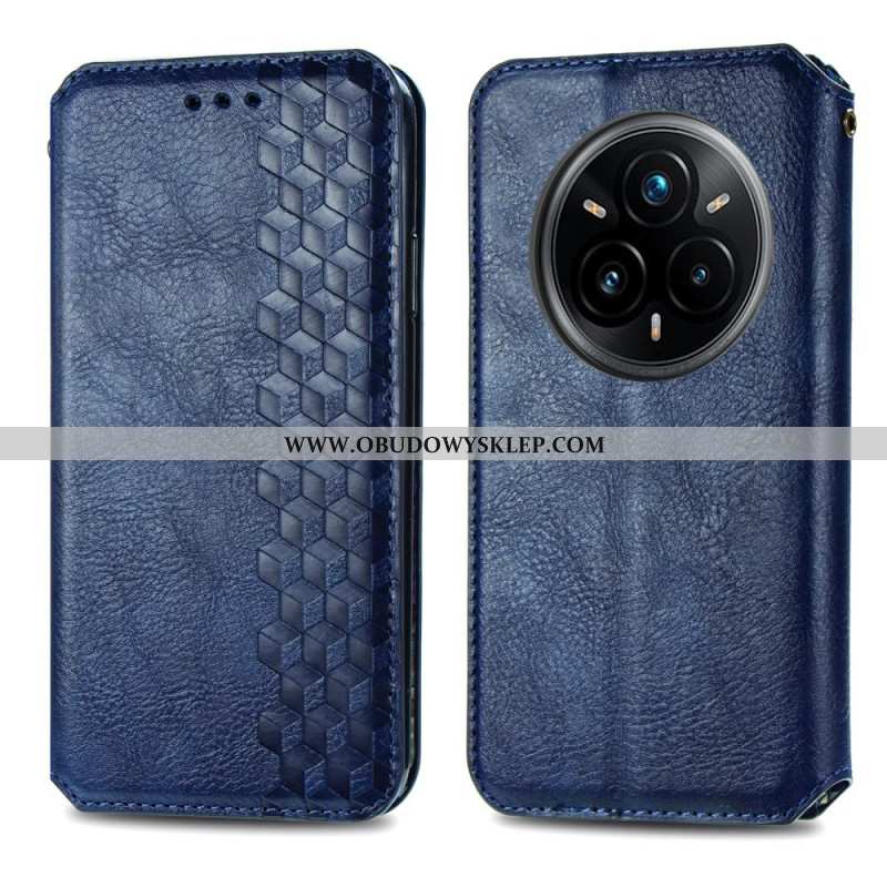 Flip Kotelot Realme 14 Pro 5g Diamentowa Lamówka Z Efektem Zamszu