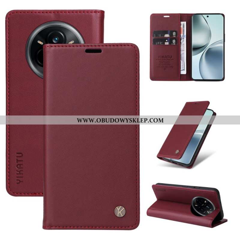 Flip Kotelot Realme 14 Pro 5g Etui Na Telefon Klasyczny Efekt Skóry Ykatu