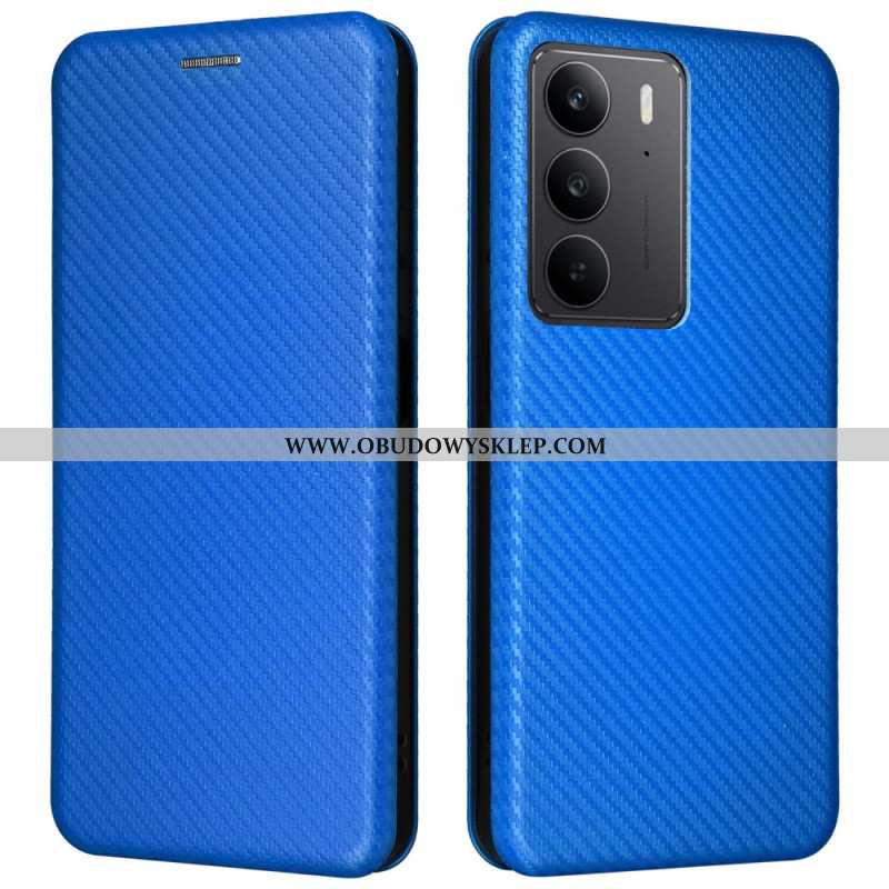 Flip Kotelot Realme C75 Karbon Włókno Etui Ochronne