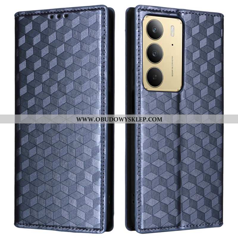 Flip Kotelot Realme C75 Wzór W Romby