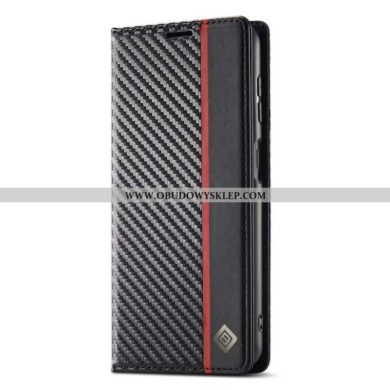 Flip Kotelot Samsung Galaxy A17 4g / 5g Lc.imeeke Włókno Węglowe