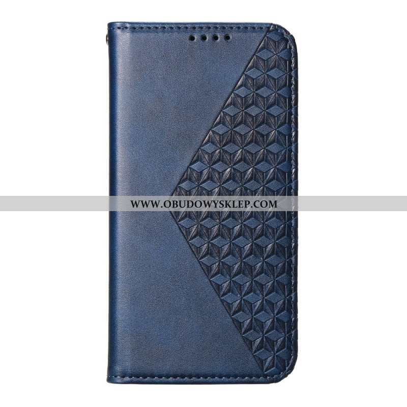 Flip Kotelot Samsung Galaxy S25 5g Edge Wzór W Romby Pasek Etui Ochronne