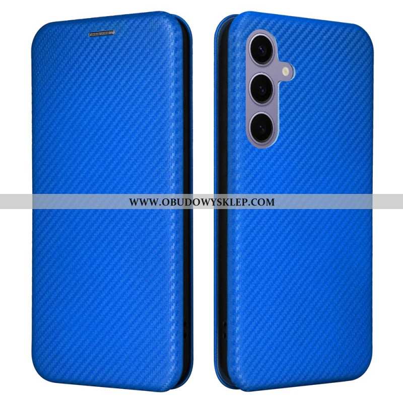 Flip Kotelot Samsung Galaxy S25 Plus 5g Włókno Węglowe Etui Ochronne