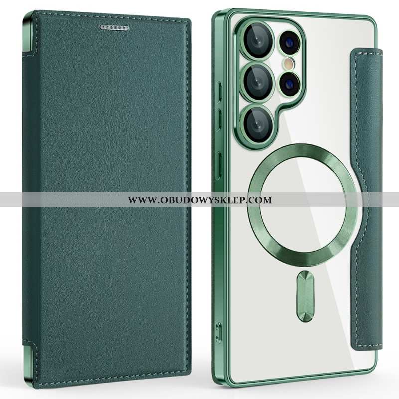 Flip Kotelot Samsung Galaxy S25 Ultra 5g Etui Na Telefon Kompatybilny Z Magsafe Blokujący Rfid Efekt