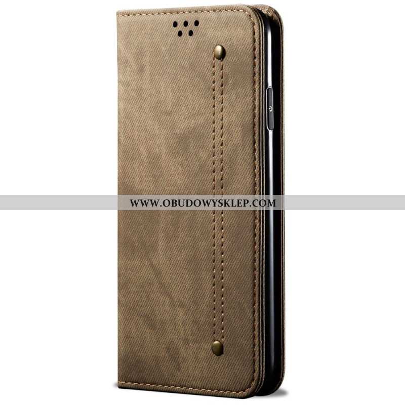 Flip Kotelot Samsung Galaxy S25 Ultra 5g Tkanina Dżinsowa Etui Ochronne