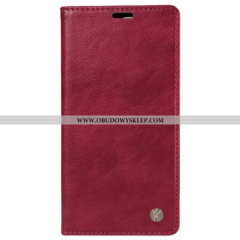 Flip Kotelot Vivo V40 5g Efekt Vintage Yikatu Etui Ochronne