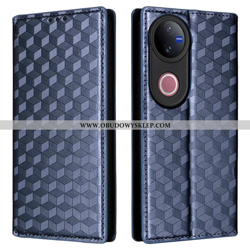 Flip Kotelot Vivo V50 5g Etui Na Telefon Z Nadrukowanym Wzorem Diamentu
