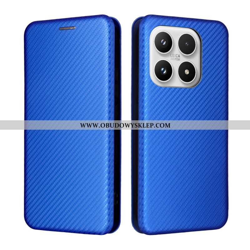 Flip Kotelot Xiaomi 17 Tekstura Włókna Węglowego Etui Ochronne