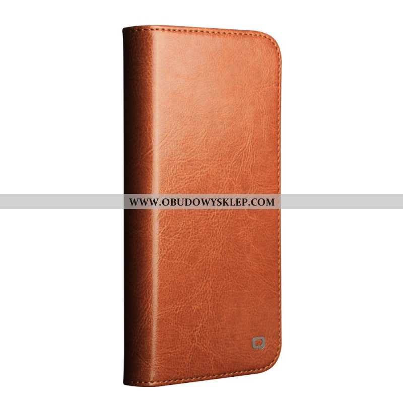 Flip Kotelot iPhone 17 Pro Max Etui Na Telefon Skóra Qialino