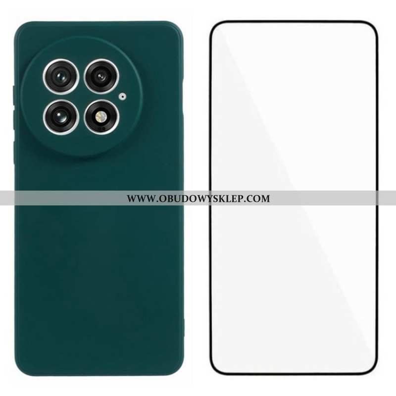 Futerały Oneplus 13 Etui Na Telefon Elastyczne Silikonowe Szkło Hartowane 2 W 1