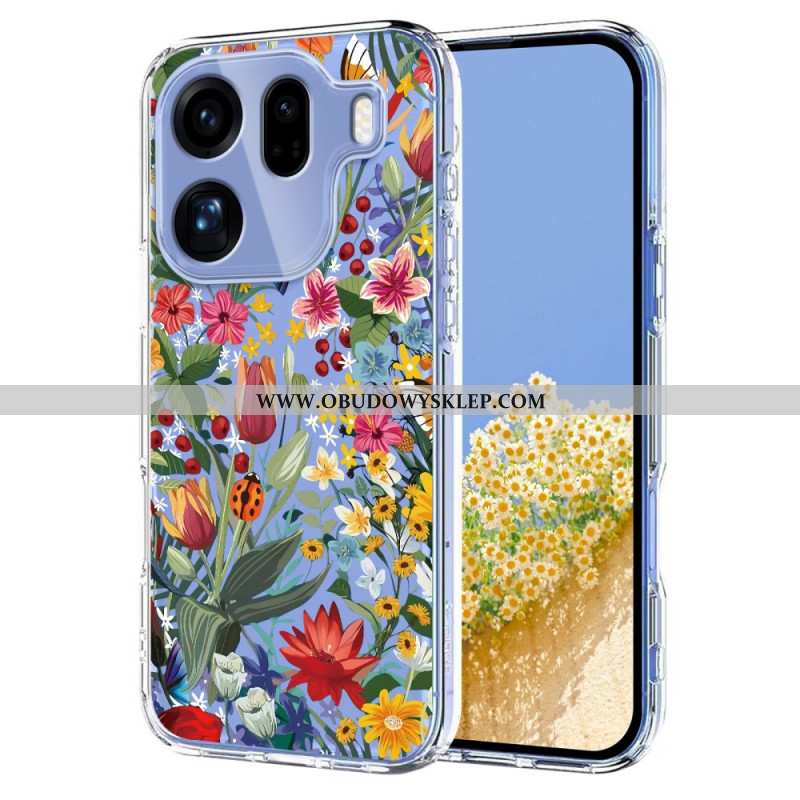 Futerały Oppo Find X9 Pro 5g Etui Na Telefon Motyle I Kwiaty