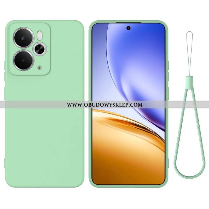 Futerały Realme 14 5g Etui Na Telefon Płynny Silikon Z Paskiem