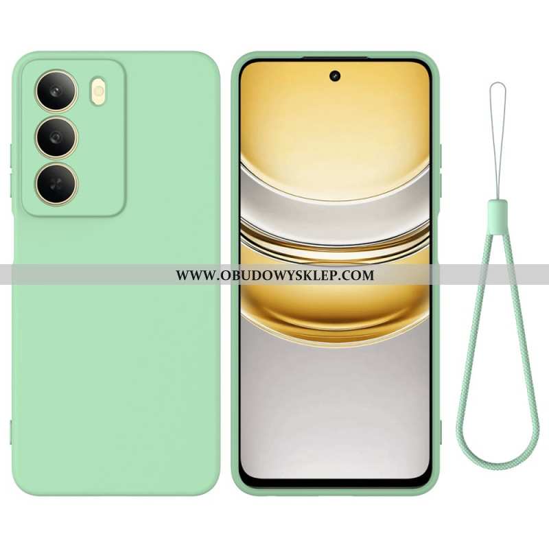 Futerały Realme C75 Etui Na Telefon Płynny Silikon Z Paskiem