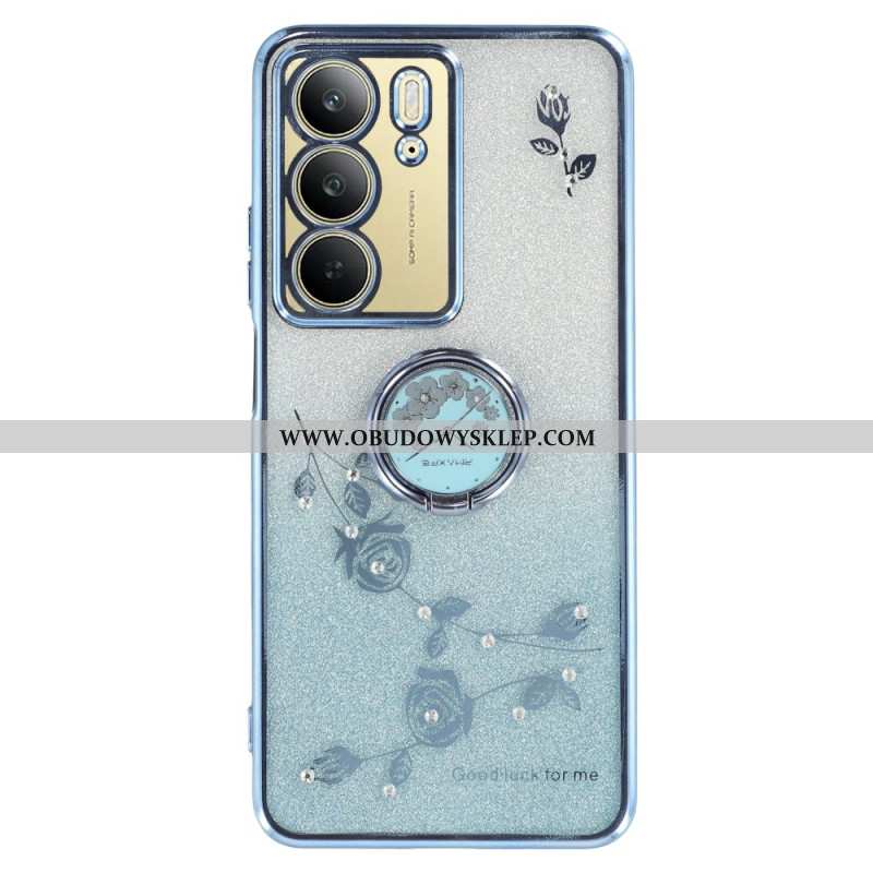 Futerały Realme C75 Etui Na Telefon Uchwyt Na Pierścionek Kadem Z Kryształkami